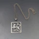 Vintage C A Christensen Silver Deer Pendant