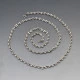 Vintage Long Silver Chain Necklace 