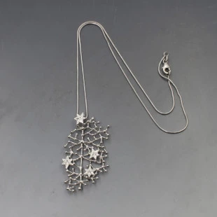 Tapio Wirkkala Silver Starry Sky Pendant