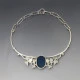 Rare Rita Ferguson Lapis and Silver Necklace