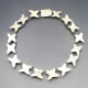Chunky Silver Mexico Modernist Necklace