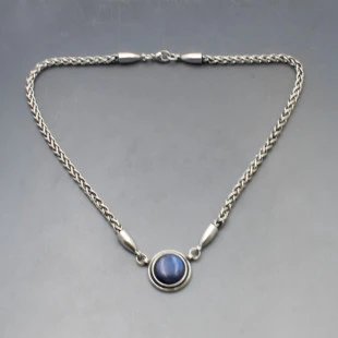 Kalevala Koru Finland  Spectrolite and Silver Pendant