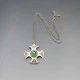 Caithness Jewellery Glass Silver Pendant