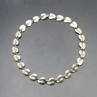 Eiler and Marloe Denmark 830 Silver Leaves Necklace