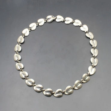 Eiler and Marloe Denmark 830 Silver Leaves Necklace