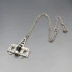 Silver Designer JVB Oil Rig Pendant