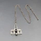 Silver Designer JVB Oil Rig Pendant