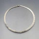 Silver Fringe Collar Necklace 