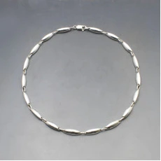 Silver Ovals Necklace