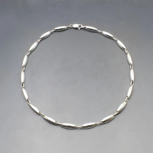 Silver Ovals Necklace