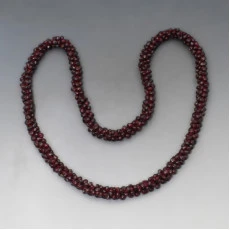 Garnet Rope Beads - 24 Inches