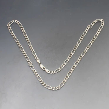 Decorative Silver Chain Necklace 21 Inches