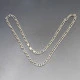 Decorative Silver Chain Necklace 21 Inches
