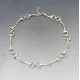 Decorative Silver Bar Link Necklace