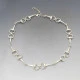  Silver Bar Link Necklace 18 Inches
