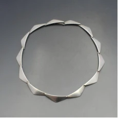 Hans Hansen Silver Peak Necklace