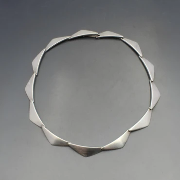 Hans Hansen Silver Peak Necklace