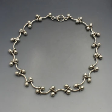 Heavy Silver Mexico Necklace