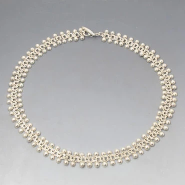 Vintage Herman Siersbol  Silver Modernist Necklace