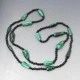Vintage Malachite Cone Beads Necklace 