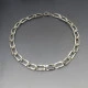 Designer AHJ Silver Link Necklace 