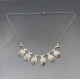 Hermann Siersbol  Silver and Amethyst Crystal NecklaceHermann Siersbol  Silver and Amethyst Crystal Necklace