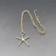 Vintage Solid Silver Starfish Pendant