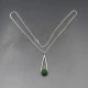 Thomas Buchanan Green Agate Silver Pendant