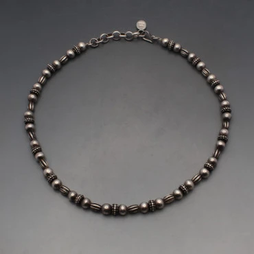 ILARIA Sterling Silver Bead Necklace