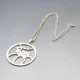 Juhls Silver Reindeer Pendant