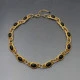 Vintage Monet Black and Gold Necklace