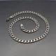 Flat Silver Chain Necklace