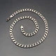 Flat Silver Chain Necklace