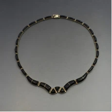 Mexico Onyx Silver Necklace