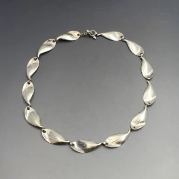 Herman Siersbol Silver Leaves Necklace