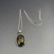 Vintage Labradorite and Silver Pendant