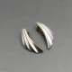 NE From Art Deco Silver Earrings