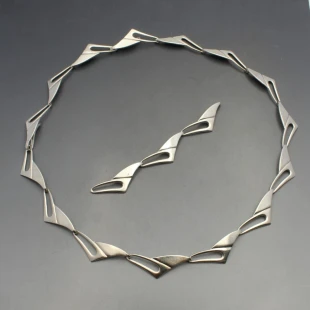 Brodrene Brdr Bjerring Silver Necklace