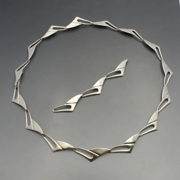 Brodrene Brdr Bjerring Silver Necklace