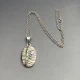 Mexico Silver and Abelone Shell Pendant