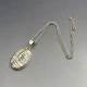 Mexico  Silver and Abelone Shell Pendant