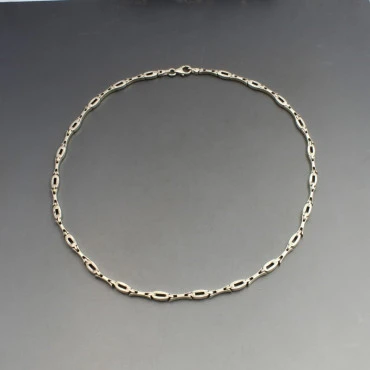 Designer Silver Link Necklace 