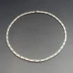 Designer Flat Silver Link Necklace