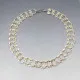 Silver Circles Modernist Necklace