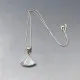 Moonstone Triangle Silver Pendant