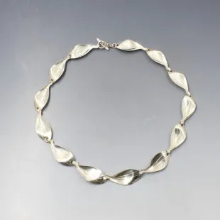 Herman Siersbol Sterling Silver Leaves Necklace