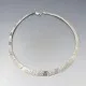 Textured Italian Silver Necklace