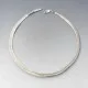 Textured Italian Silver Necklace