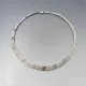 Textured Italian Silver Necklace