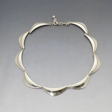 NE From Silver Link Necklace